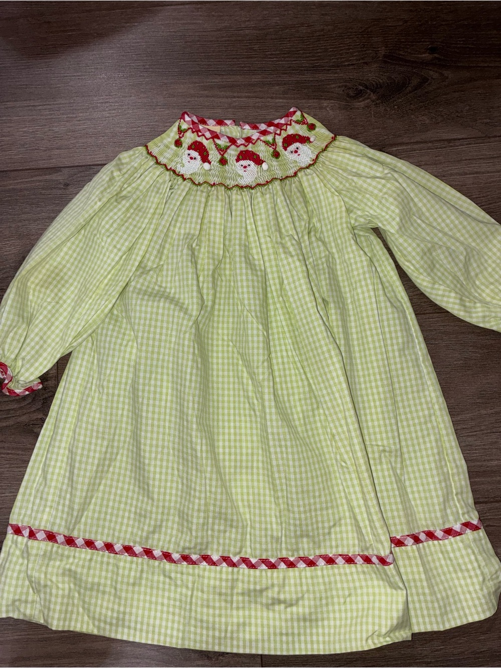 Le’Za Me green Christmas dress